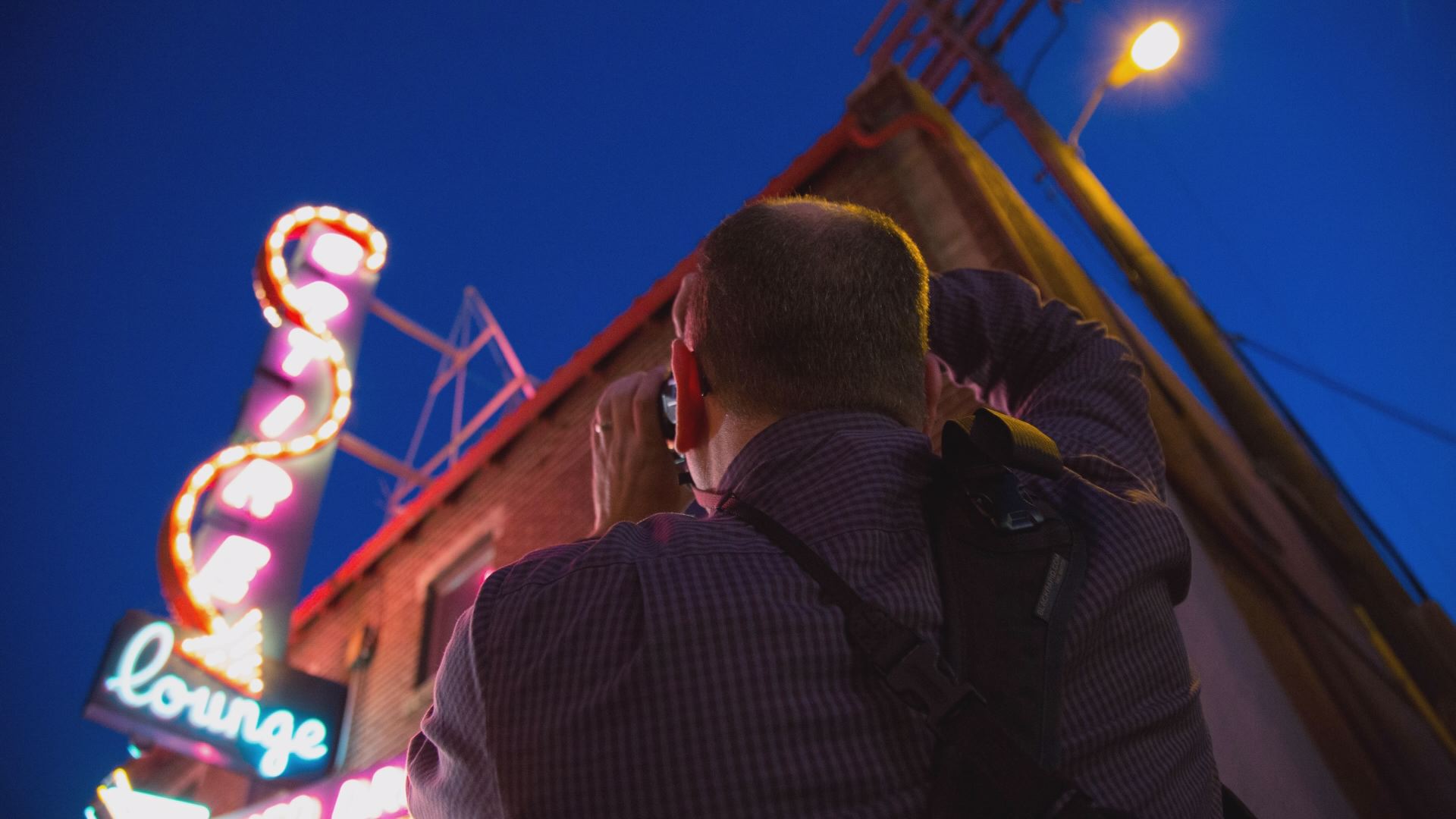 This man's mission document all of Denver's neon signs... including
